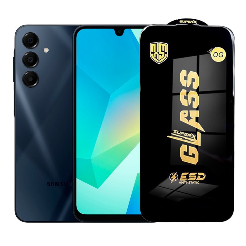 ✨TOATE PRODUSELE✨ - Folie de Protectie pentru Samsung Galaxy A16, , Sticla Securizata ESD, Margini Negre, Rezistenta la Zgirieturi, Antistatica, 0.35 mm, Transparenta