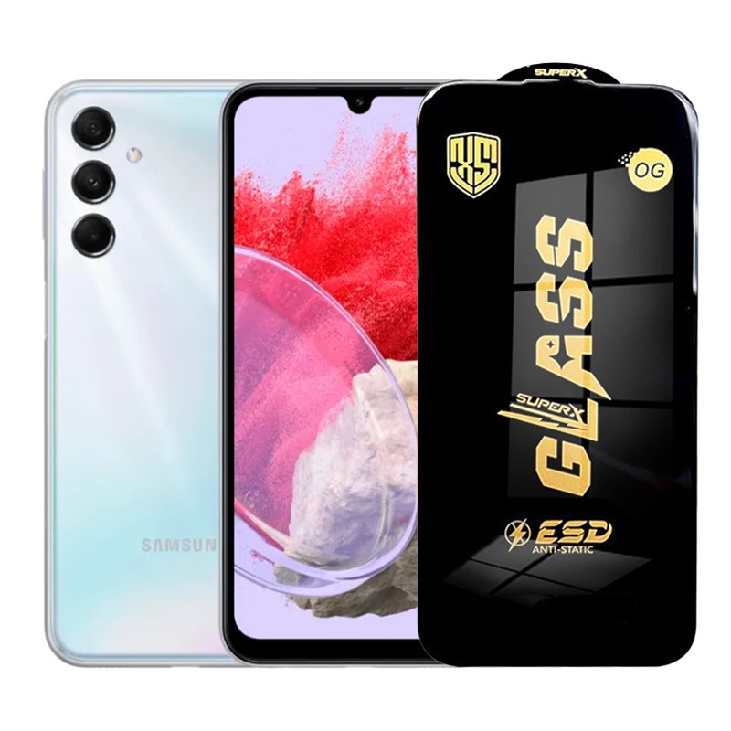 ✨TOATE PRODUSELE✨ - Folie de Protectie pentru Samsung Galaxy M34, , Sticla Securizata ESD, Margini Negre, Rezistenta la Zgirieturi, Antistatica, 0.35 mm, Transparenta