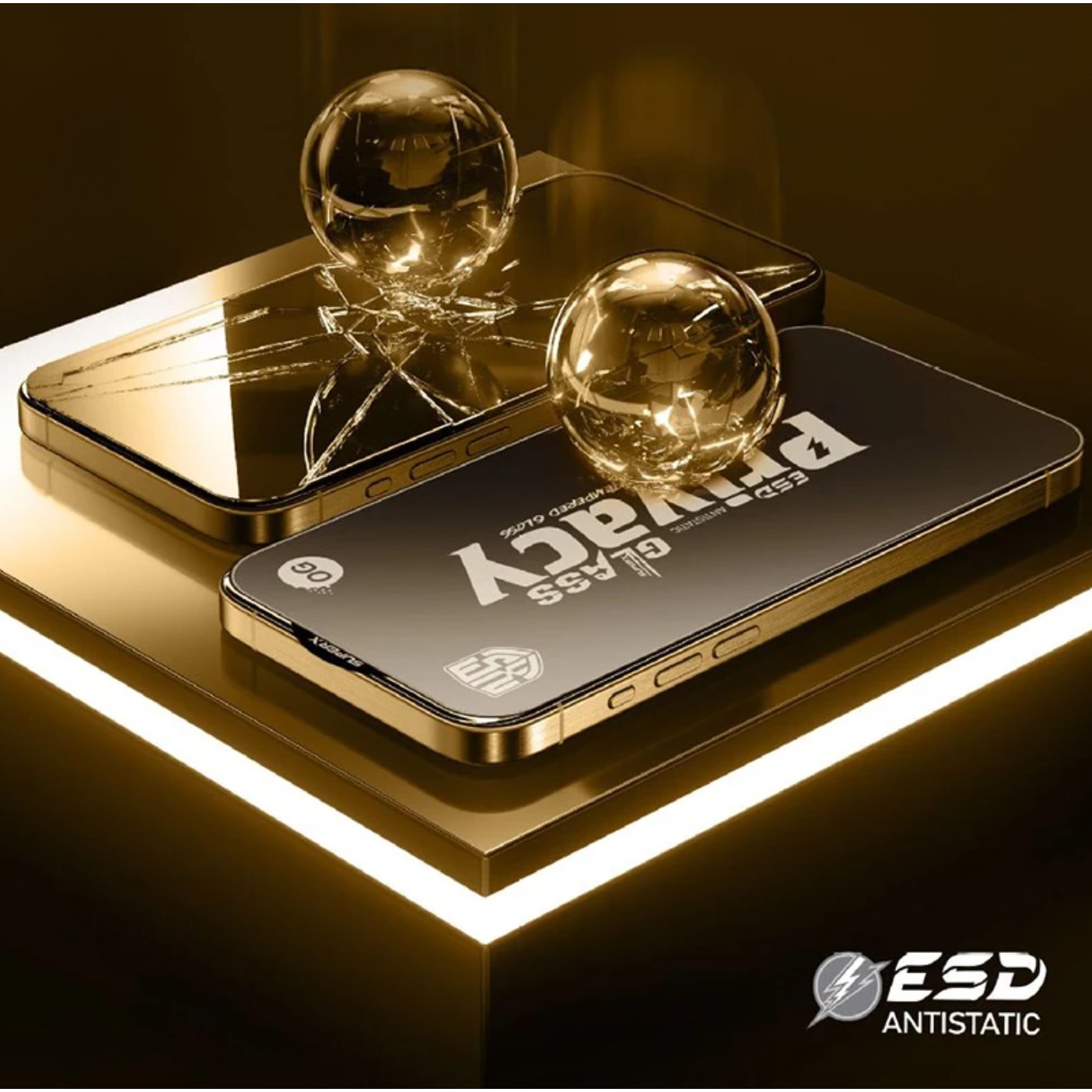 Folie de Protectie pentru Xiaomi Redmi K70 Pro, , Sticla Securizata ESD Antistatica, Super-X Privacy OG, Margini Negre, 0.30 mm, Transparent Inchis [3]