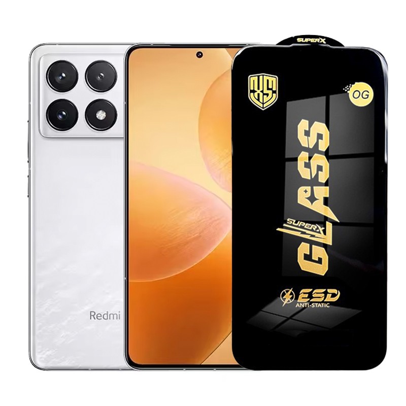 ✨TOATE PRODUSELE✨ - Folie de Protectie pentru Xiaomi Redmi K70 Pro, , Sticla Securizata ESD, Margini Negre, Rezistenta la Zgirieturi, Antistatica, 0.35 mm, Transparenta