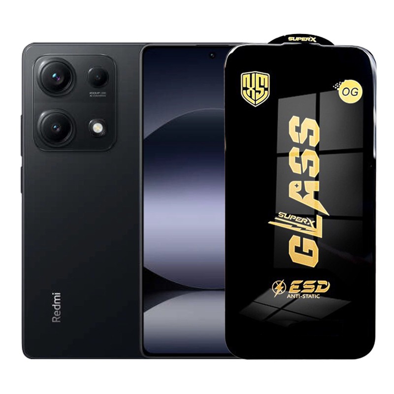 ✨TOATE PRODUSELE✨ - Folie de Protectie pentru Xiaomi Redmi Note 14S, , Sticla Securizata ESD, Margini Negre, Rezistenta la Zgirieturi, Antistatica, 0.35 mm, Transparenta