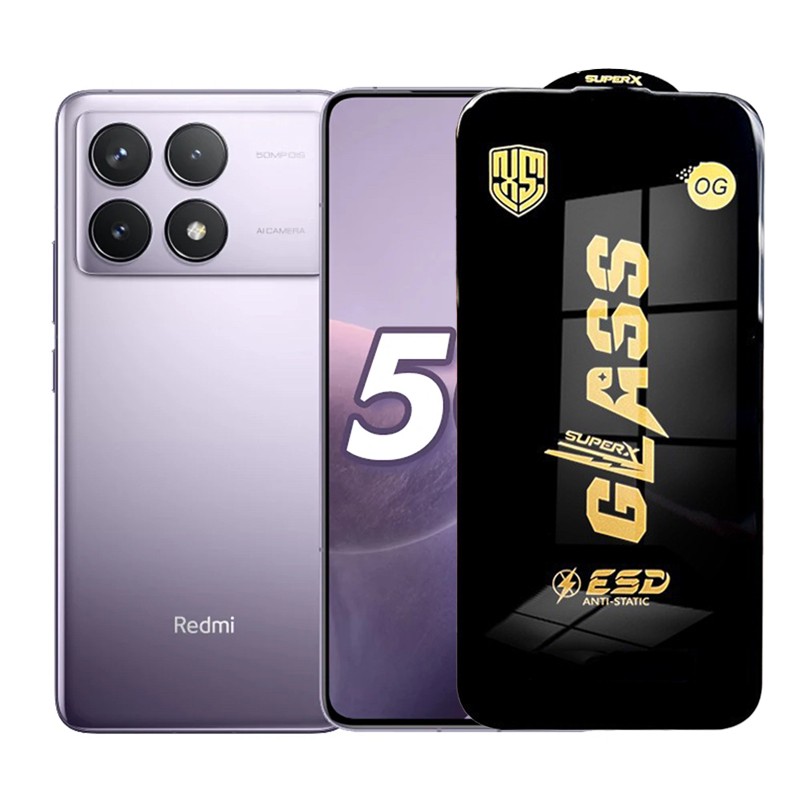 ✨TOATE PRODUSELE✨ - Folie de Protectie pentru Xiaomi Redmi K70, , Sticla Securizata ESD, Margini Negre, Rezistenta la Zgirieturi, Antistatica, 0.35 mm, Transparenta