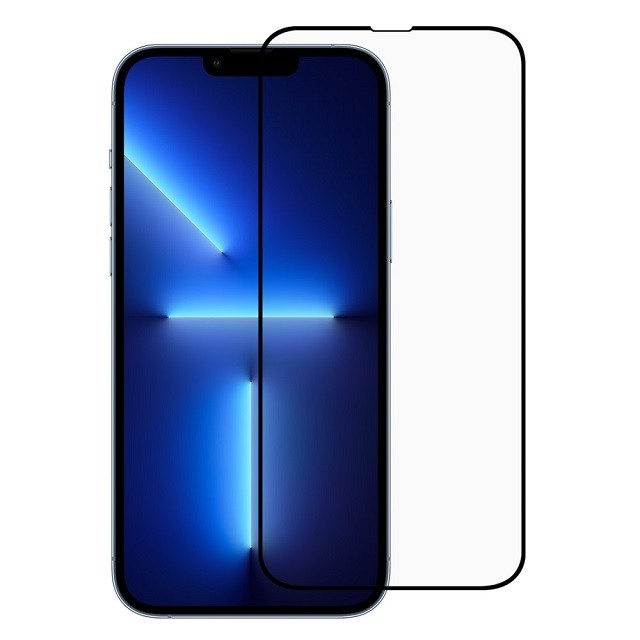 Folie Sticla Securizata 111D - Folie Sticla ® compatibila cu Apple iPhone 14 / 13 / 13 Pro 111D Negru