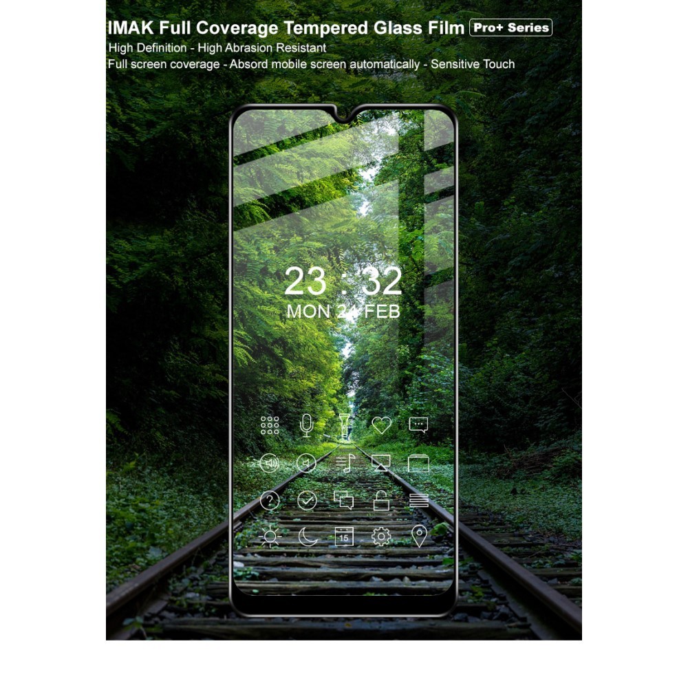 Folie Sticla Securizata , compatibila cu Samsung A02S, Negru [16]