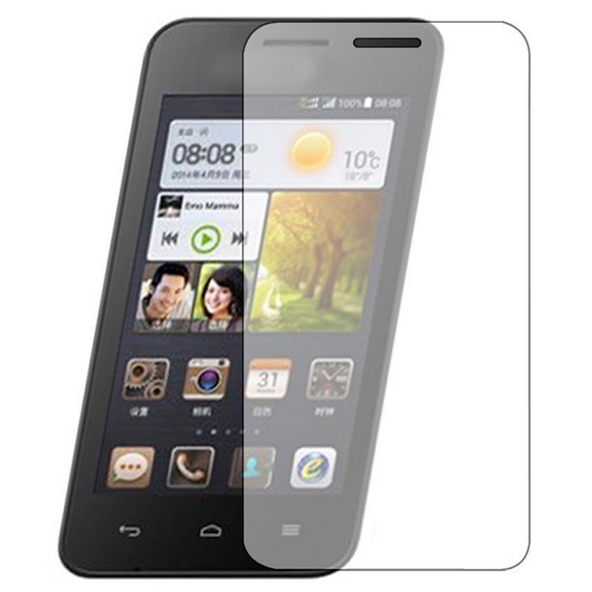 Folie Sticla Securizata , 9H, Transparenta HD, pentru Huawei Ascend Y330 Transparent [3]