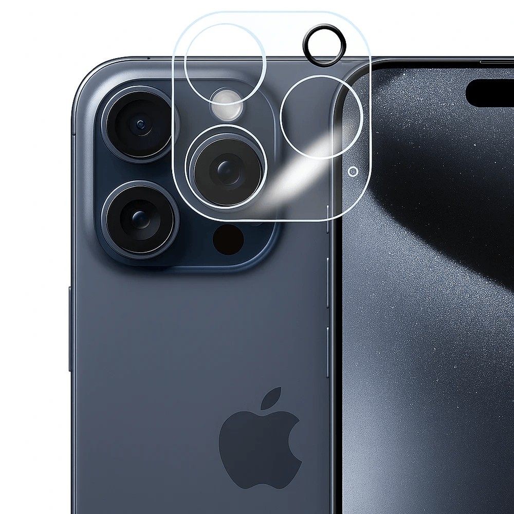 ✨TOATE PRODUSELE✨ - Folie Sticla pentru Camera, , Pentru Apple iPhone 16 Pro Max, 3D, Transparent