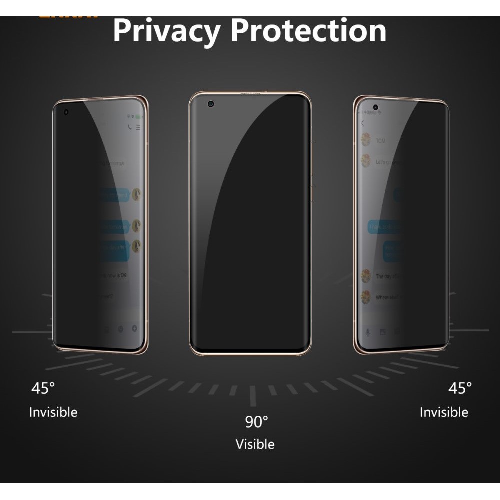 Folie Sticla securizata ® compatibila cu Hawei Nova 9 Full Glue Privacy Negru [5]