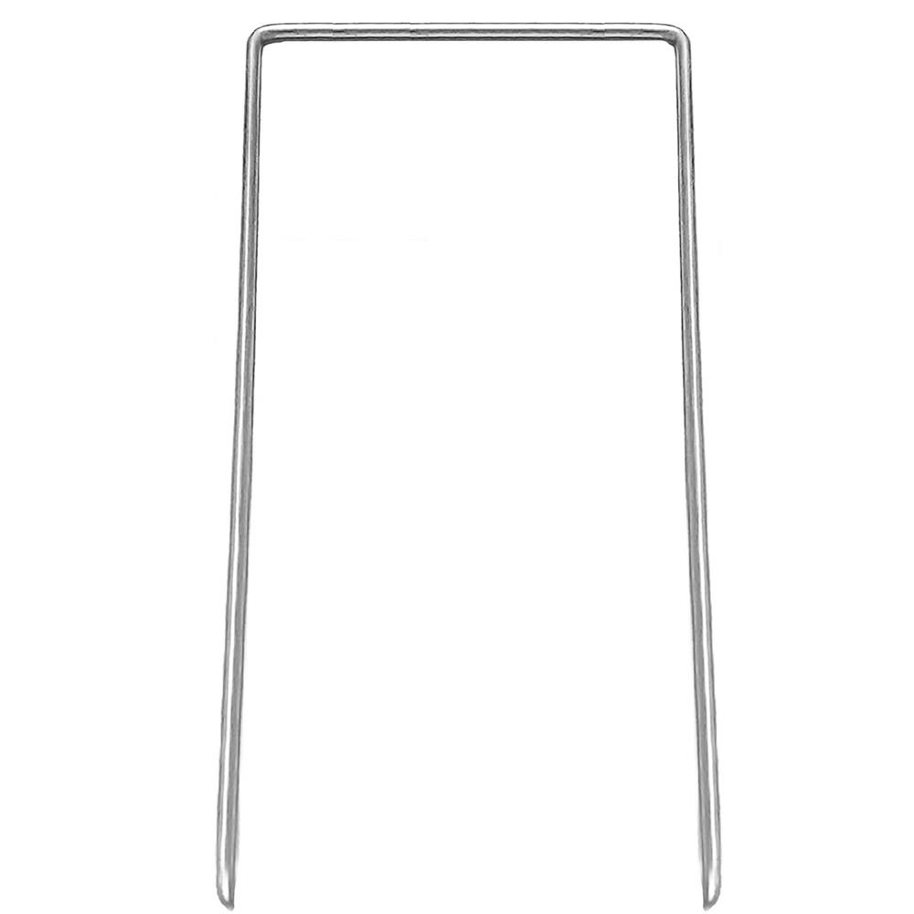 Set 100 ancore metalice pentru fixare agrotextil, 15x7 cm, argintiu [4]