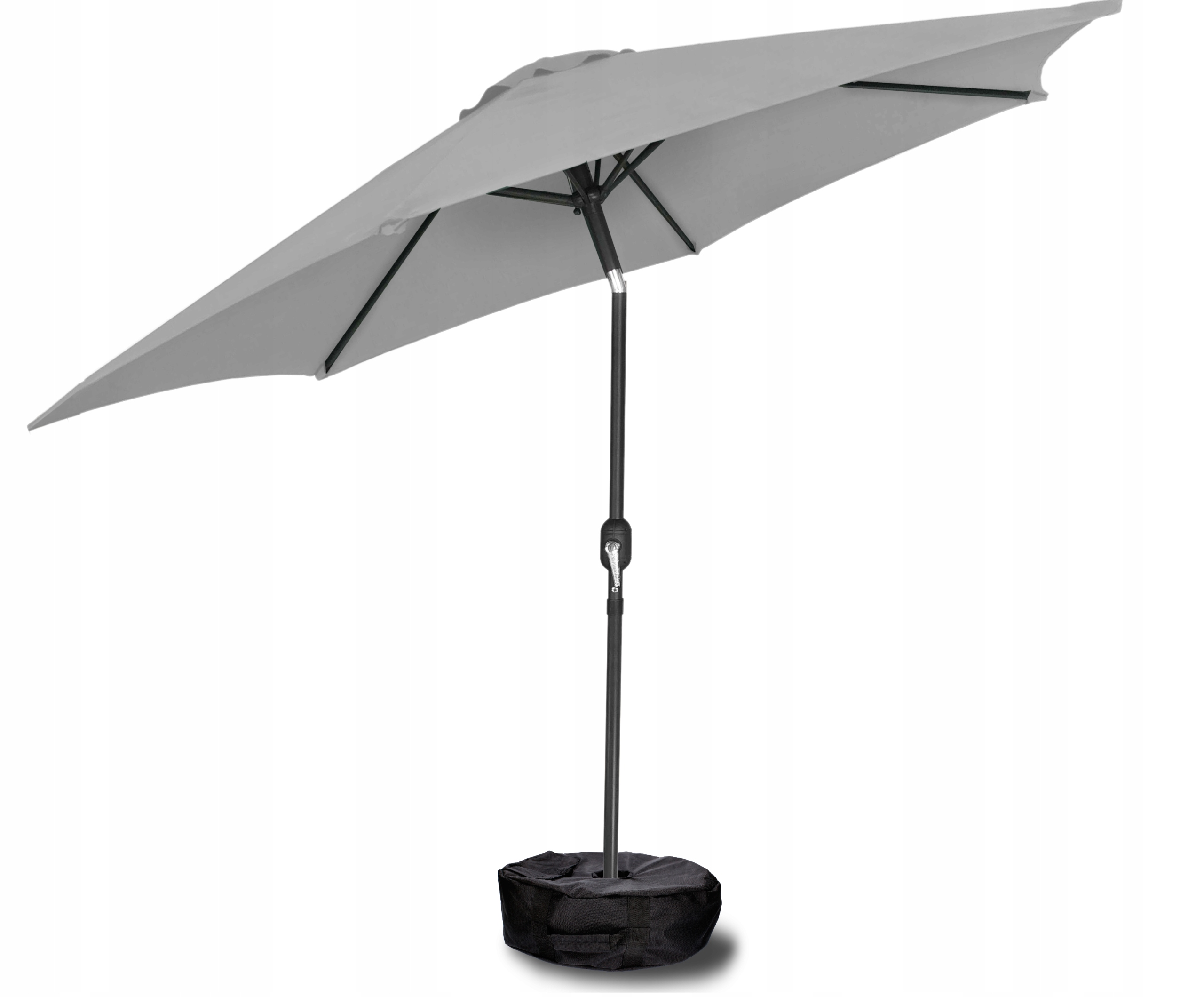 Suport umplere umbrela 47x18 cm, sac cu manere, inchidere velcro, poliester impermeabil, negru [3]