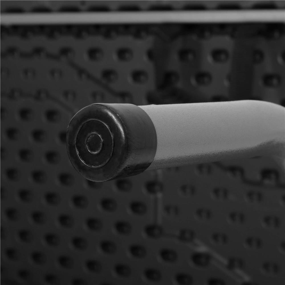 Set masa pliabila cu 2 banci, 180 cm, negru, HDPE si cadru metalic anticoroziv [5]