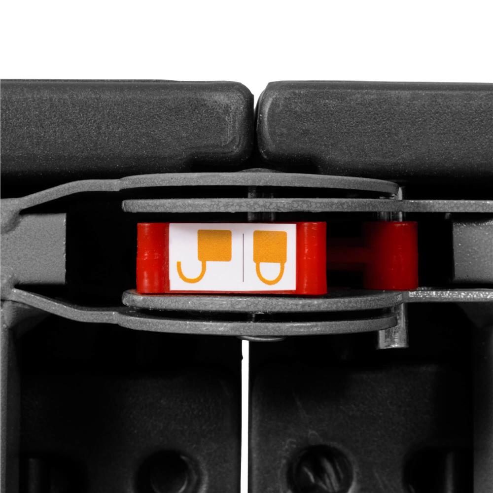 Set masa pliabila cu 2 banci, 180 cm, negru, HDPE si cadru metalic anticoroziv [7]