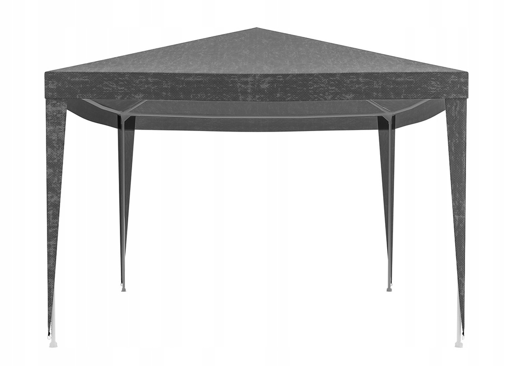 Acoperis pavilion 300x300 cm, PE 100g/mp impermeabil, cu prindere velcro, gri [3]