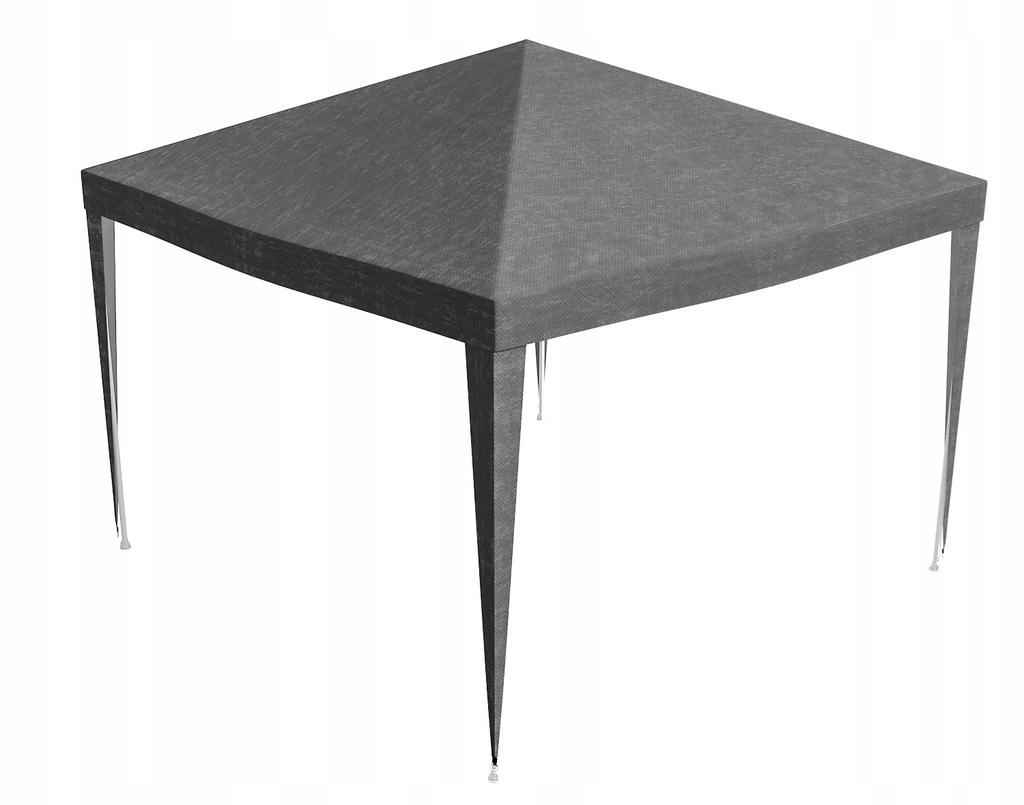 Acoperis pavilion 300x300 cm, PE 100g/mp impermeabil, cu prindere velcro, gri [4]