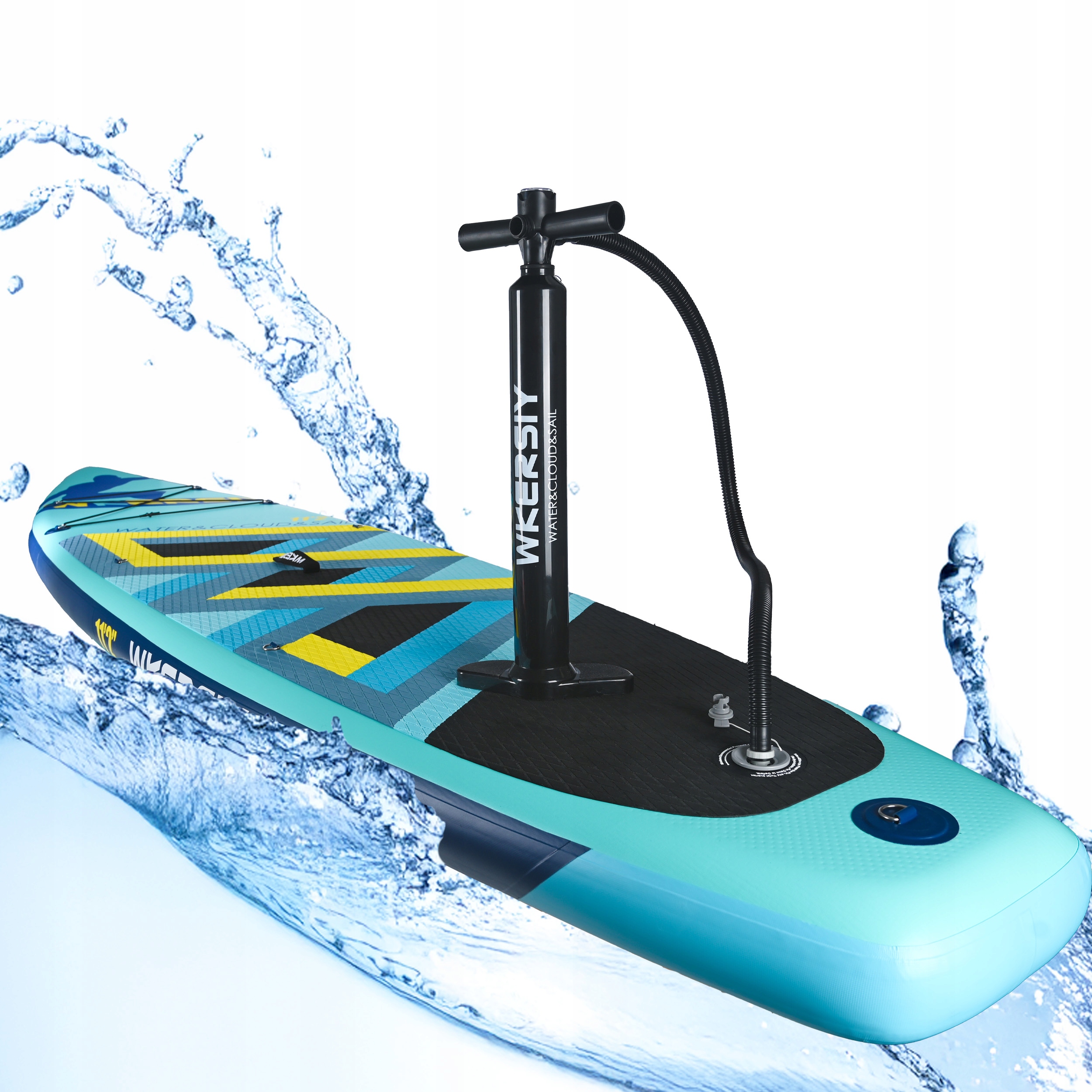 Pompa manuala cu manometru pentru SUP, 15 PSI – dubla actiune, furtun 130 cm [7]