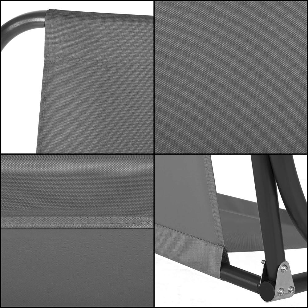 Husa din panza pentru leagan de gradina, 160x100 cm, gri – material impermeabil [7]