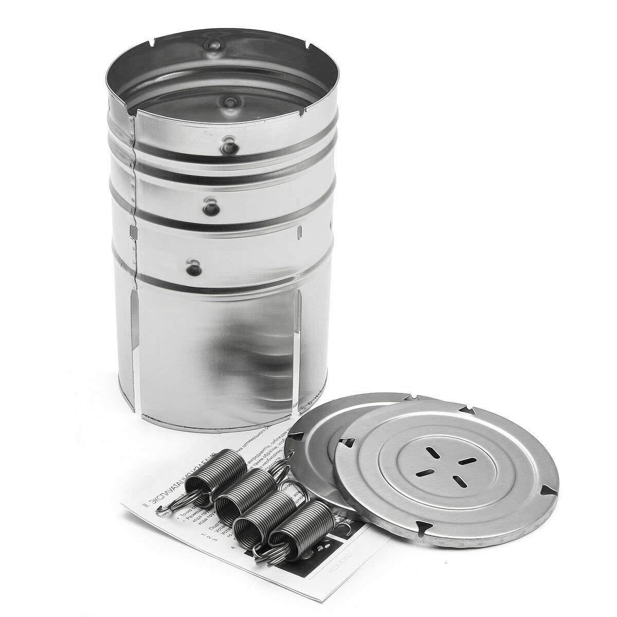 Presa din inox , pentru preparat sunca presata, cu capac, dimensiune reglabila in 3 trepte, 15 x 15 x 18 cm, argintiu [6]