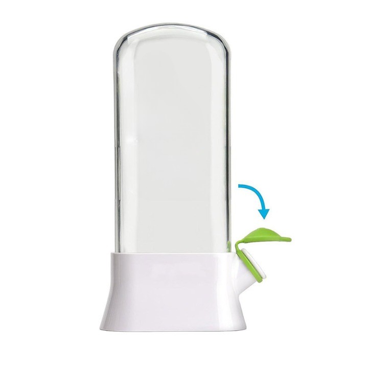 Recipient de Pastrare a Ierburilor cu Capac de Umplere cu Apa, , Proaspat, Curat, Fara BPA, Practic, Durabil, 27x16 cm, Alb [2]