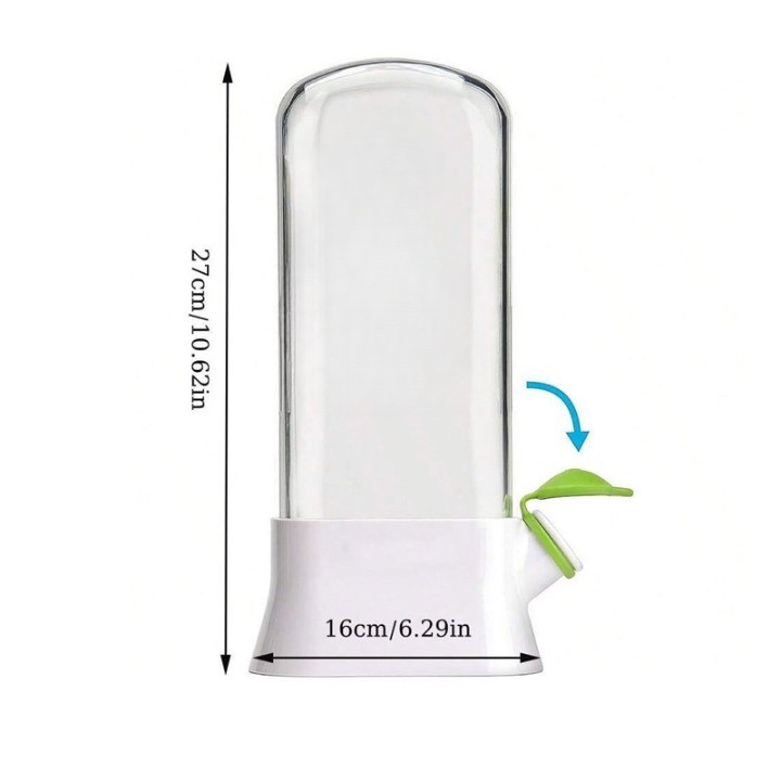 Recipient de Pastrare a Ierburilor cu Capac de Umplere cu Apa, , Proaspat, Curat, Fara BPA, Practic, Durabil, 27x16 cm, Alb [3]