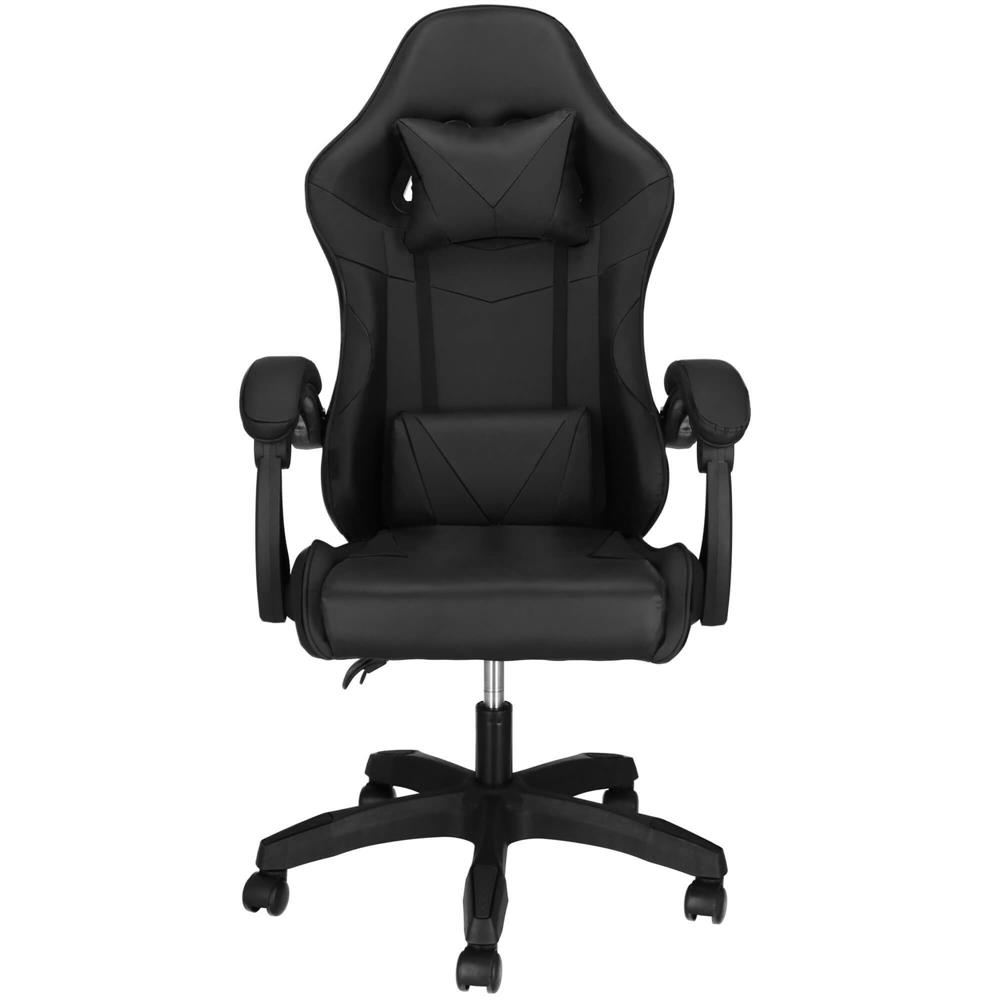 Scaune birou - Scaun birou pentru gaming, ergonomic, suport lombar si tetiera, 114-123x55x50 cm, negru