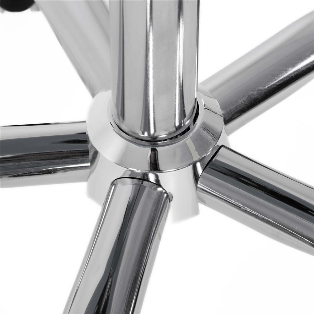 Scaun birou ergonomic, cu sezut din spuma, reglabil pe inaltime, maxim 120 kg, 90x49x48 cm, alb si roz [5]