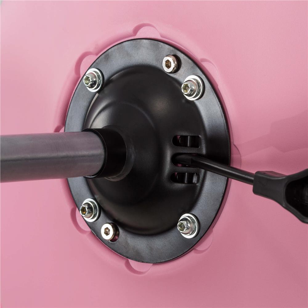 Scaun birou ergonomic, cu sezut din spuma, reglabil pe inaltime, maxim 120 kg, 90x49x48 cm, roz [16]