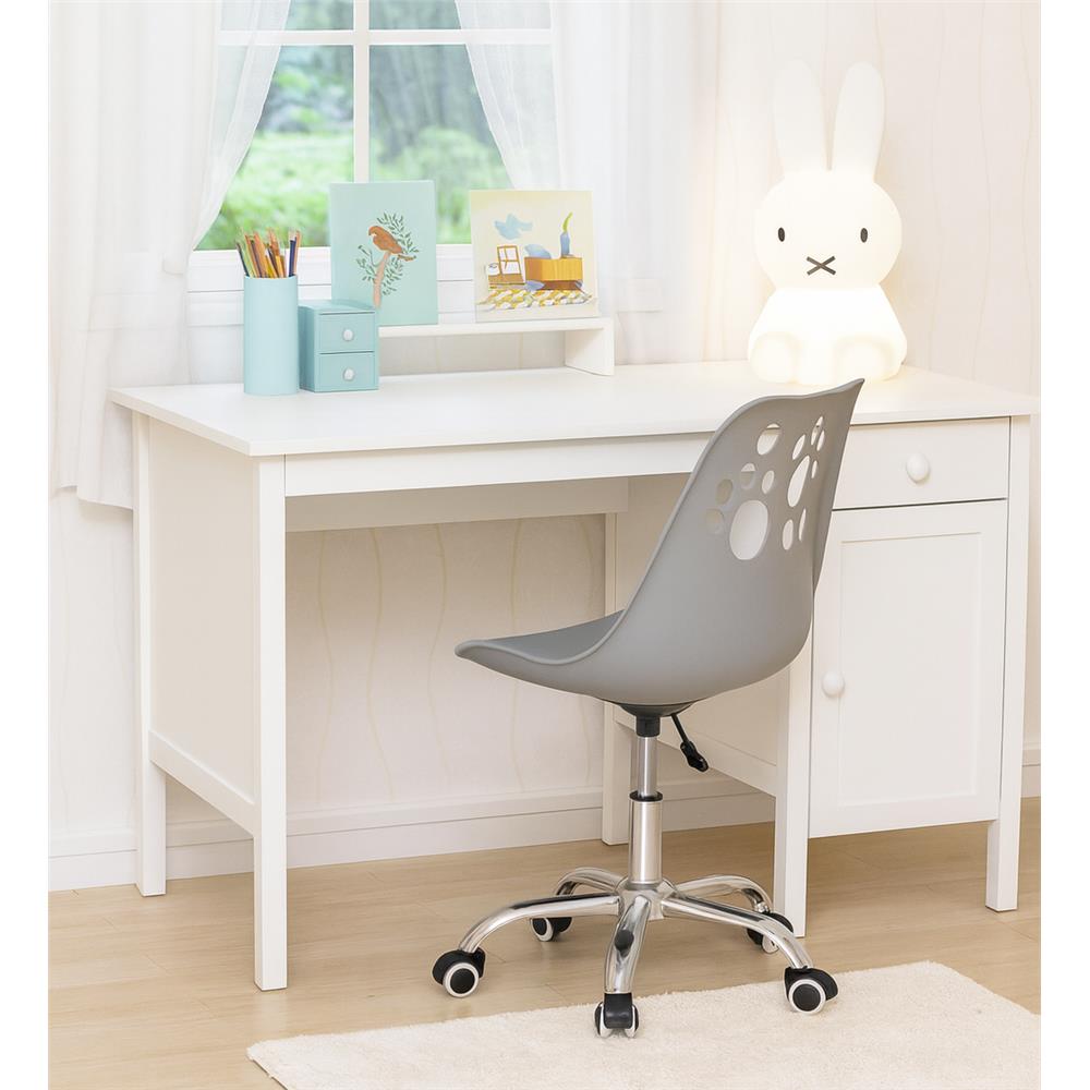 Scaun birou ergonomic, cu sezut din spuma, reglabil pe inaltime, maxim 120 kg, 90x49x48 cm, gri [3]