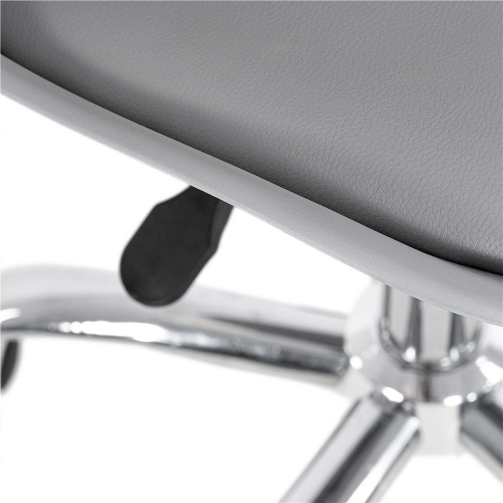 Scaun birou ergonomic, cu sezut din spuma, reglabil pe inaltime, maxim 120 kg, 90x49x48 cm, gri [22]