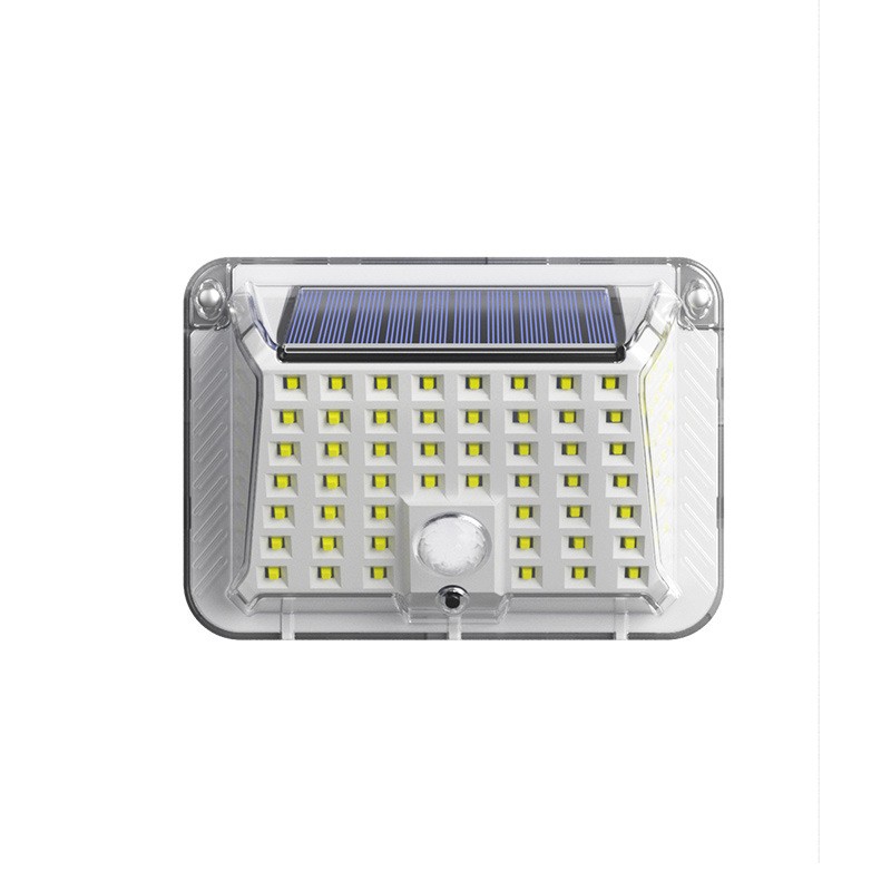 Lampi solare - Lampa solara de perete , 90 LED-uri SMD, senzor de miscare, IP65, 1200mAh, material ABS, lumina alb rece, alb