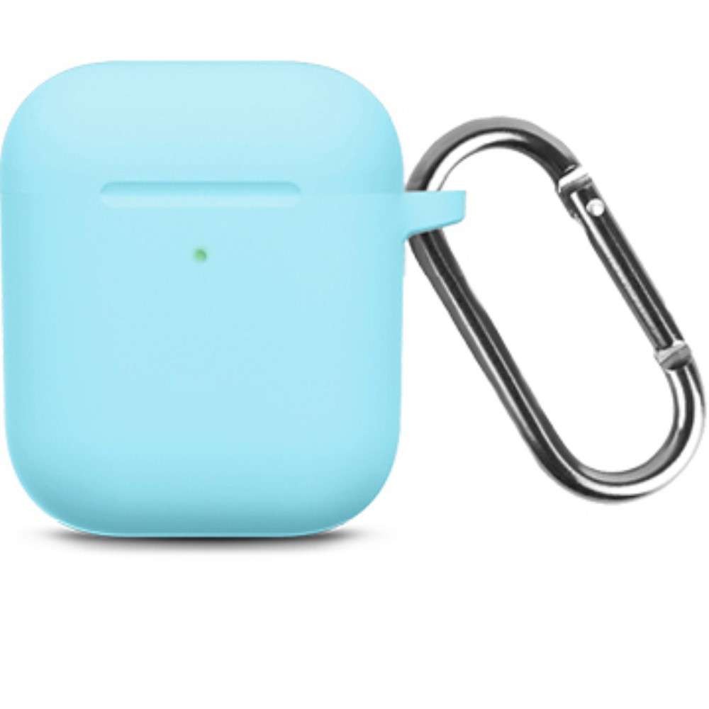 Unicolor - Husa AirPods cu Inel Prindere Albastru