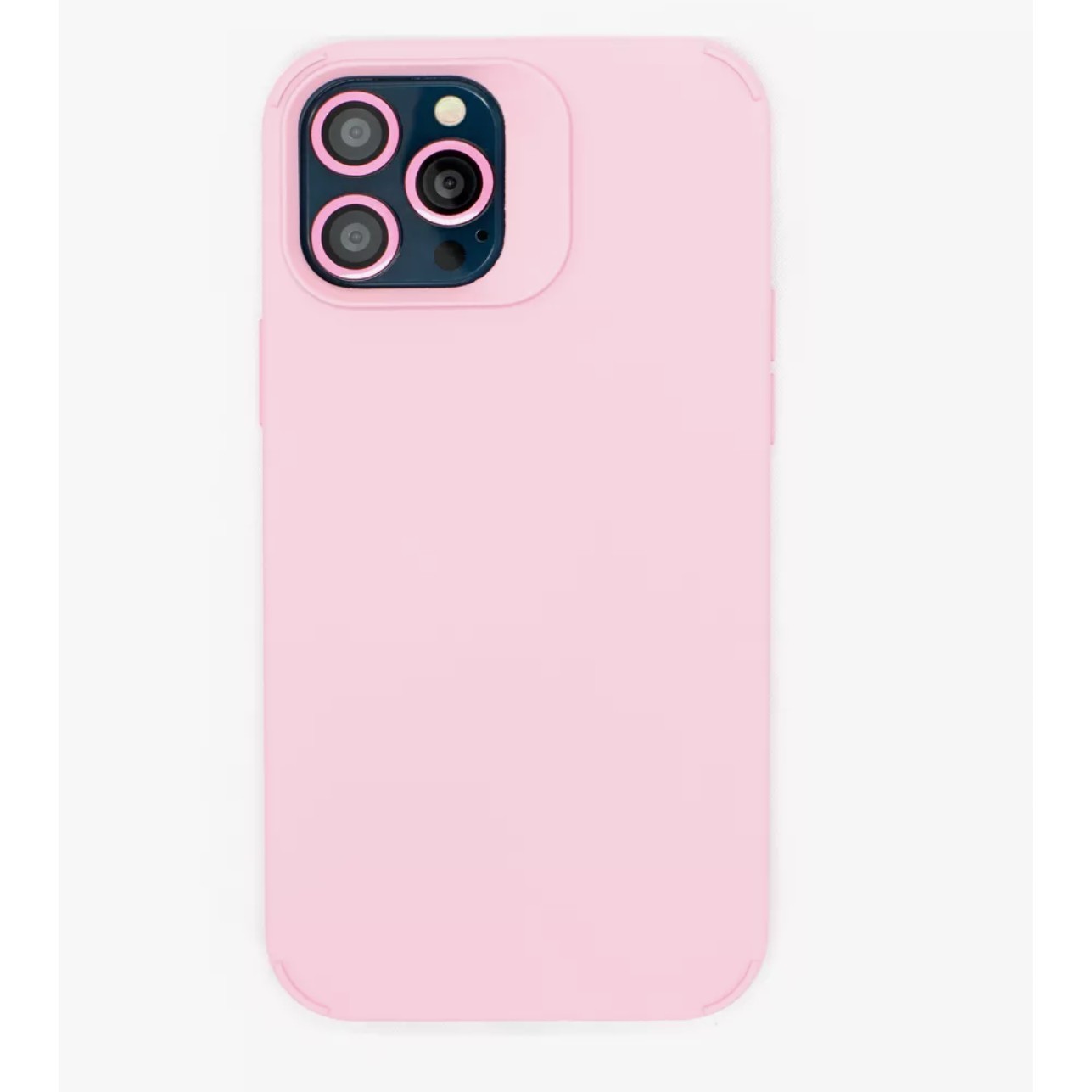 Husa Apple iPhone 13 Pro, , din Silicon Lichid, Interior din Microfibra, Lentile Fosforescente de Protectie Camera, Anti Amprenta, Rezistenta la Socuri, Roz [5]