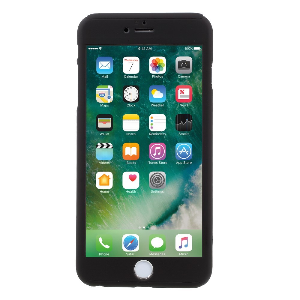 Husa Apple iPhone 6/6S Full Cover 360 Negru + Folie de protectie [3]