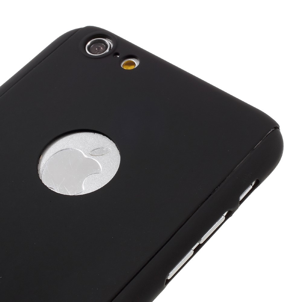 Husa Apple iPhone 6/6S Full Cover 360 Negru + Folie de protectie [5]