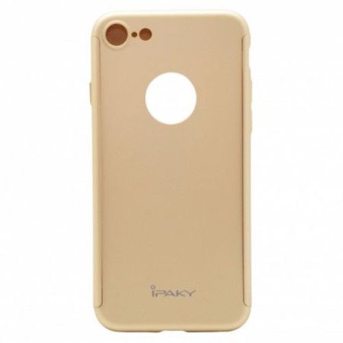 Husa Apple iPhone 6/6S IPAKY Full Cover 360 Auriu + Folie Cadou [6]