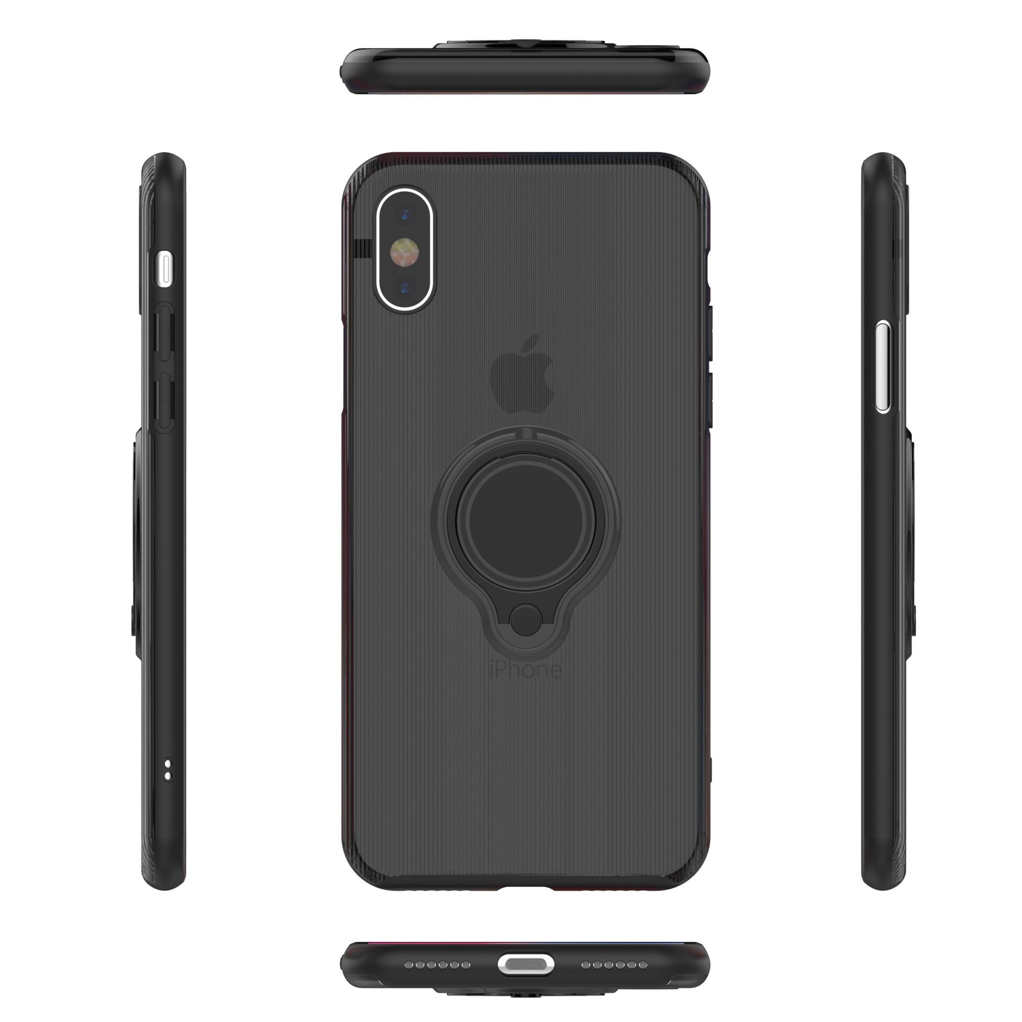 Back Case - Husa Apple iPhone 6 Armor Ring cu inel magnetic Negru