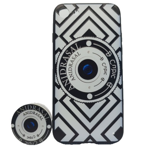 ✨TOATE PRODUSELE✨ - Husa Apple iPhone 6 Plus/6S Plus Multicolor Model Camera Foto + Suport inclus