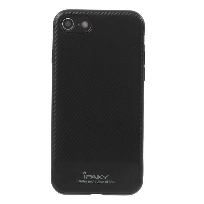 Husa Apple iPhone 7 IPAKY Carbon Fiber Negru [5]