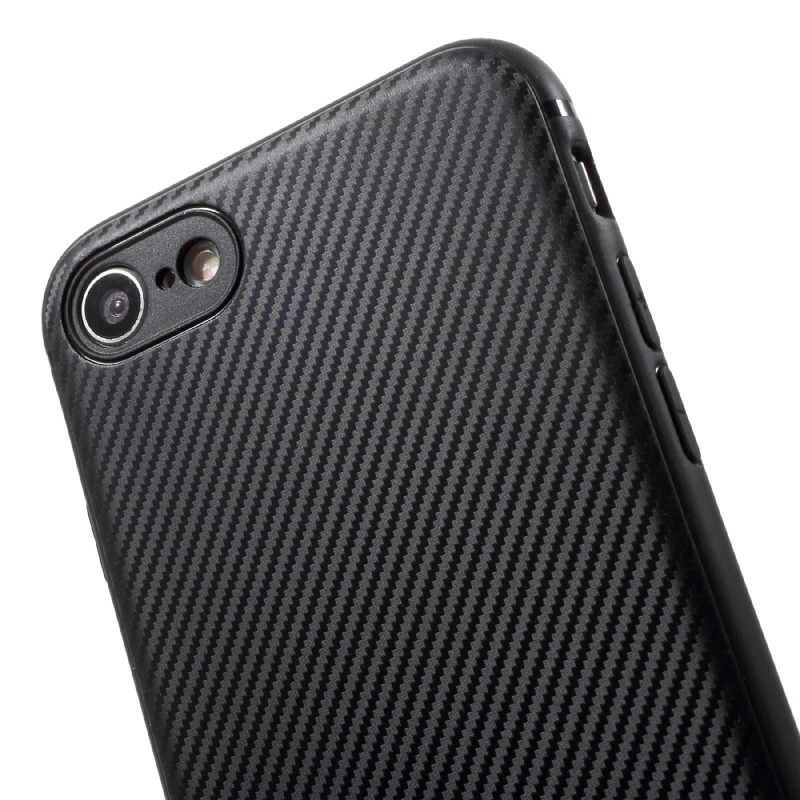 Husa Apple iPhone 7 IPAKY Carbon Fiber Negru [2]