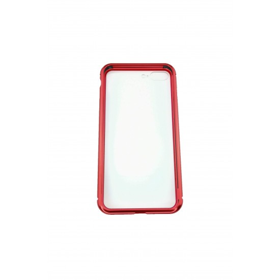 Husa Apple iPhone 7 Plus Magnetic 360, Rosu [5]