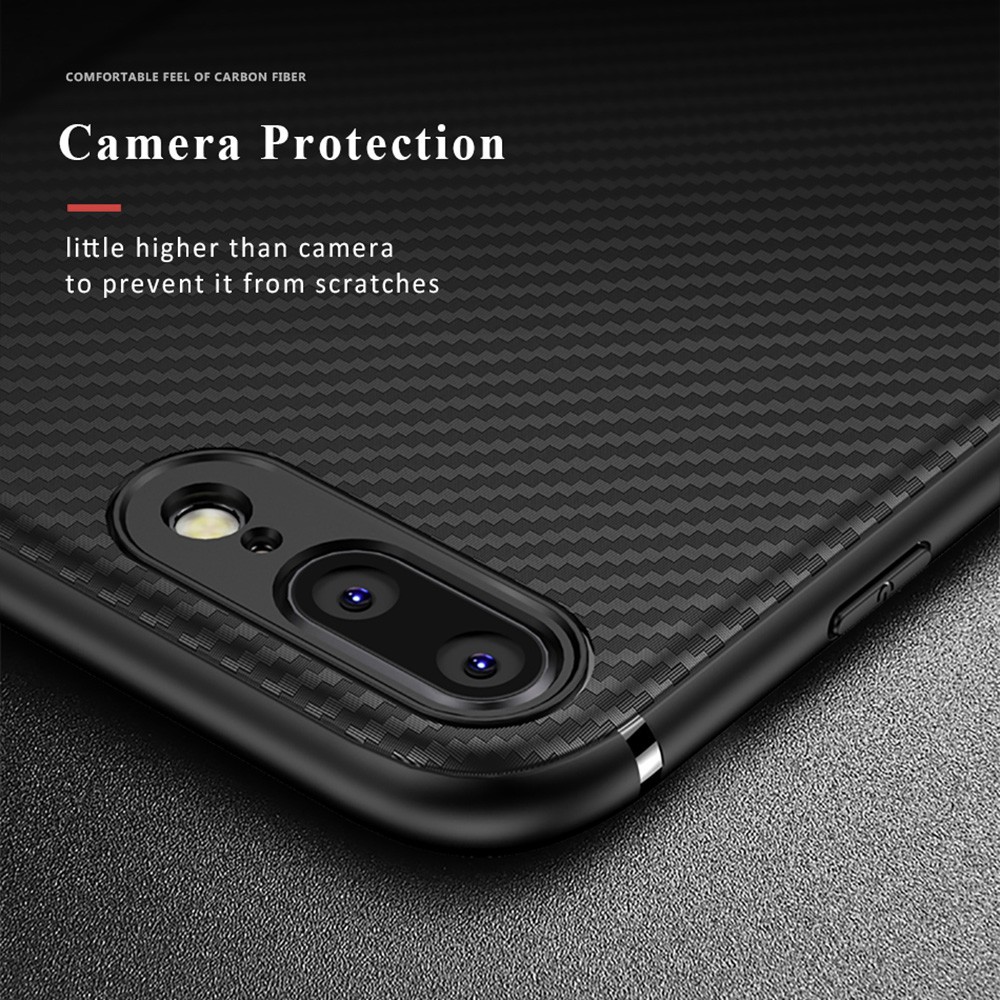 Husa Apple iPhone 8 Plus IPAKY Carbon Fiber Negru [5]