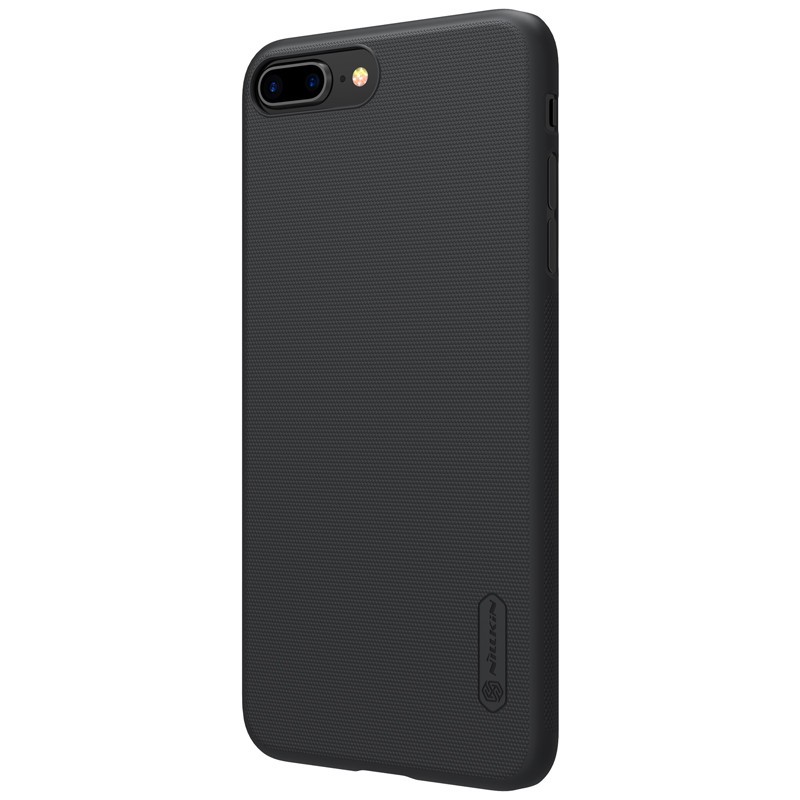 Husa Apple iPhone 8 Plus Nillkin Frosted Shield Negru + Folie de protectie [4]