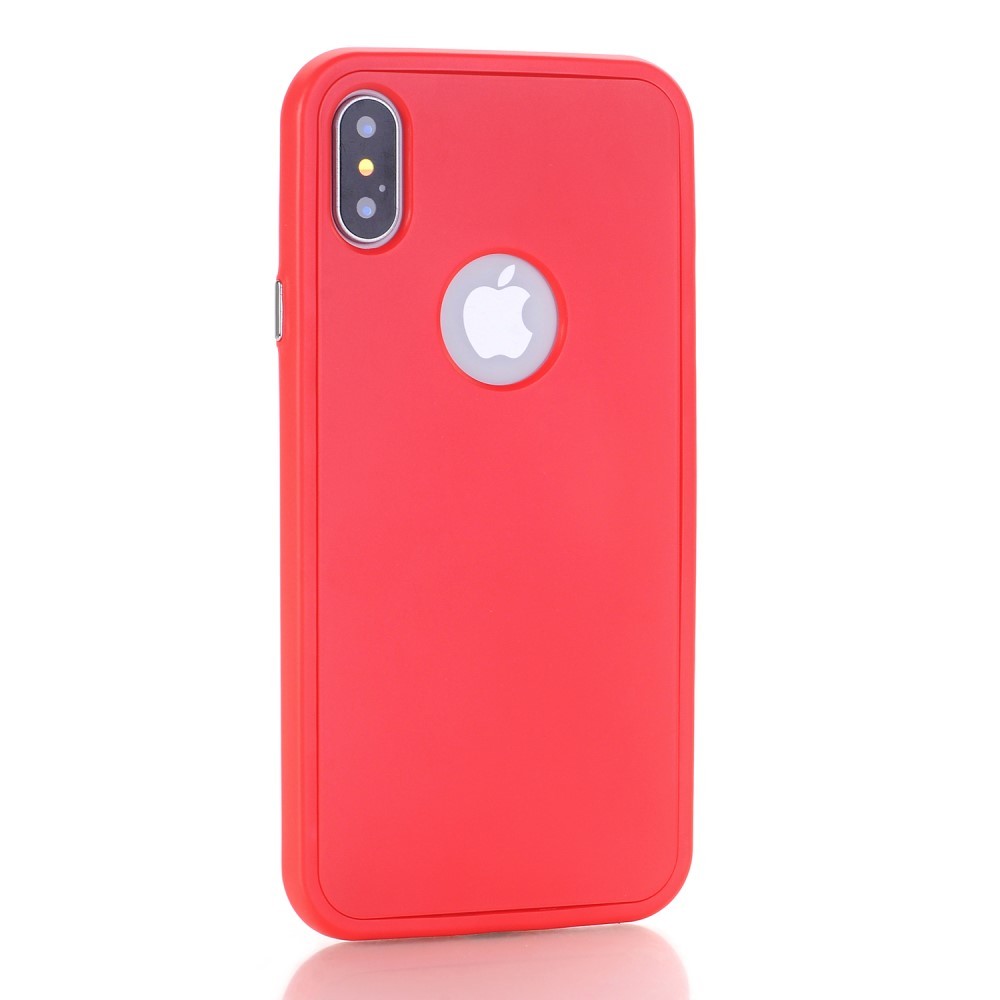 Husa Apple iPhone X Full Silicone Rosu [7]