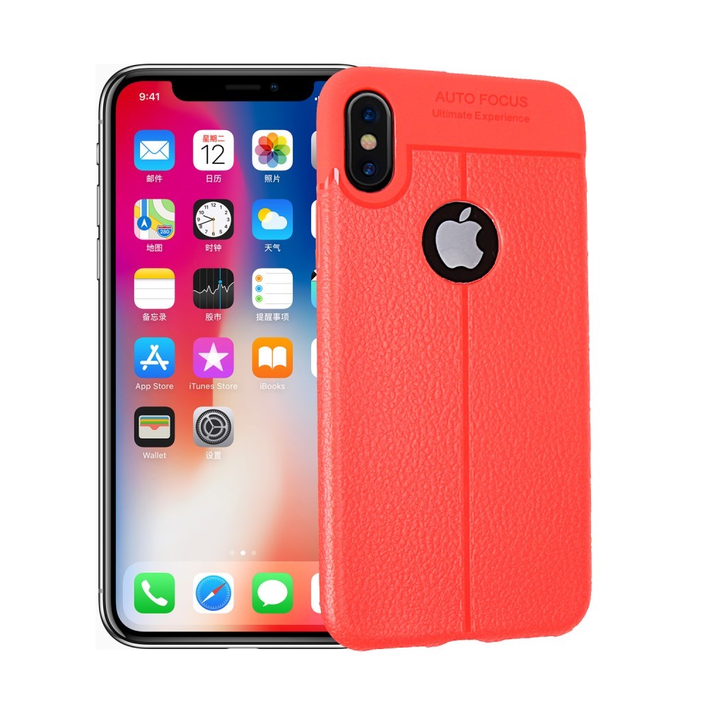 Husa Apple iPhone X Zore TPU moale Rosu [8]