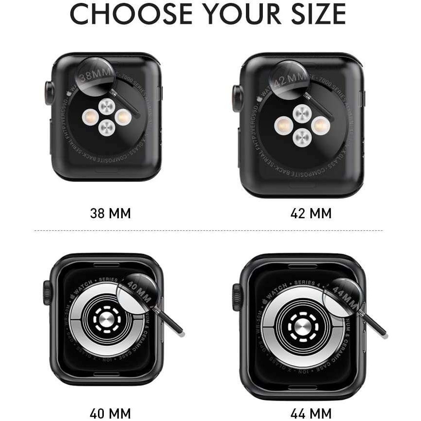 Husa Apple Watch Series 4/5 40 mm Full Tpu 360 Transparent [4]