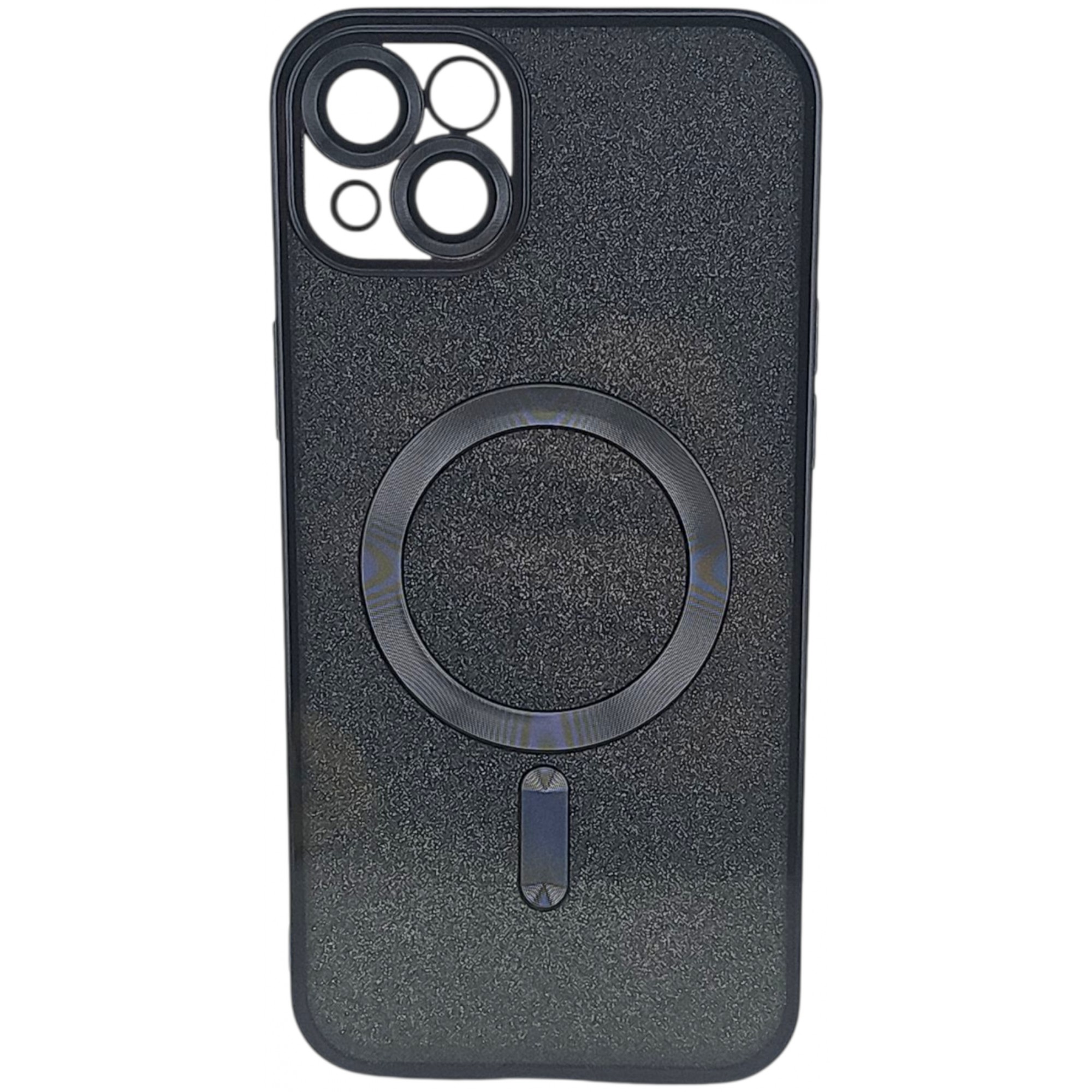 Husa de Protectie 2 in 1, , pentru Apple iPhone 15 Plus, Compatibila MagSafe, Magnetica, cu Protectie Lentila, din TPU, Negru [2]