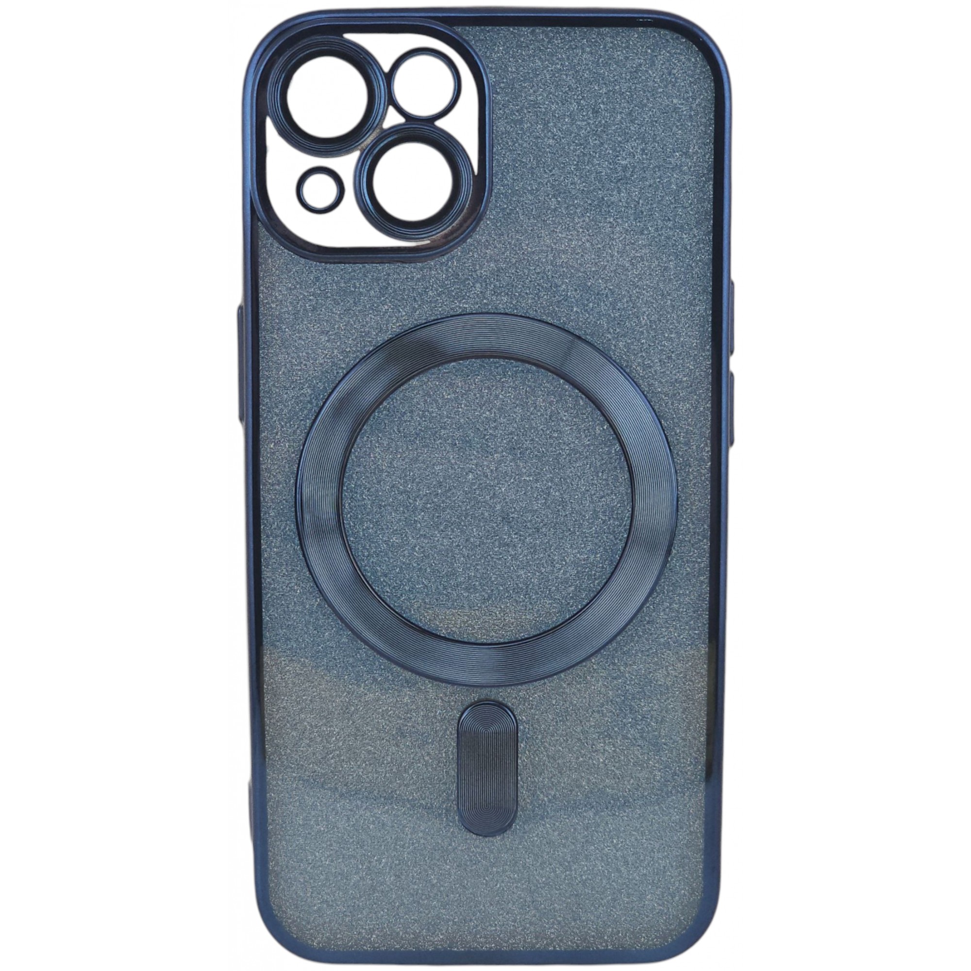 Husa de Protectie 2 in 1, , pentru Apple iPhone 15 Plus, Compatibila MagSafe, Magnetica, cu Protectie Lentila, din TPU, Albastru Marin [2]