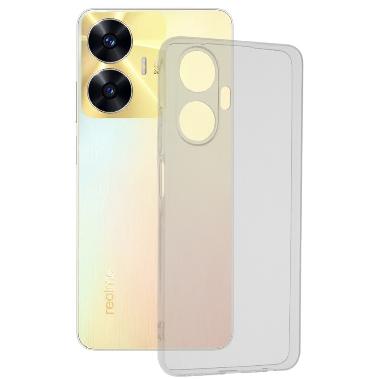 ✨TOATE PRODUSELE✨ - Husa de Protectie, Realme C55, , Protectie Camera, Antisoc, TPU, Transparent
