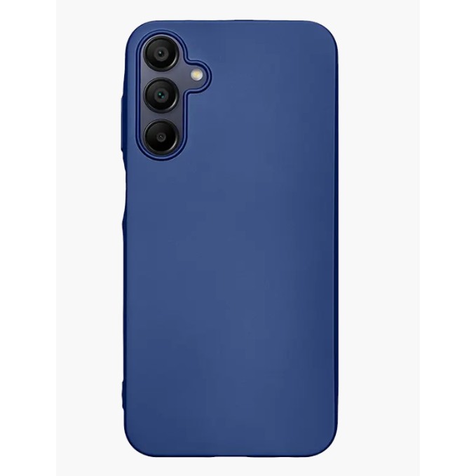Husa de Protectie Matte TPU, , pentru Samsung Galaxy A15, Protectie Camera, Antisoc, Antizgariere, Antialunecare, Acoperire Completa, Albastru [2]