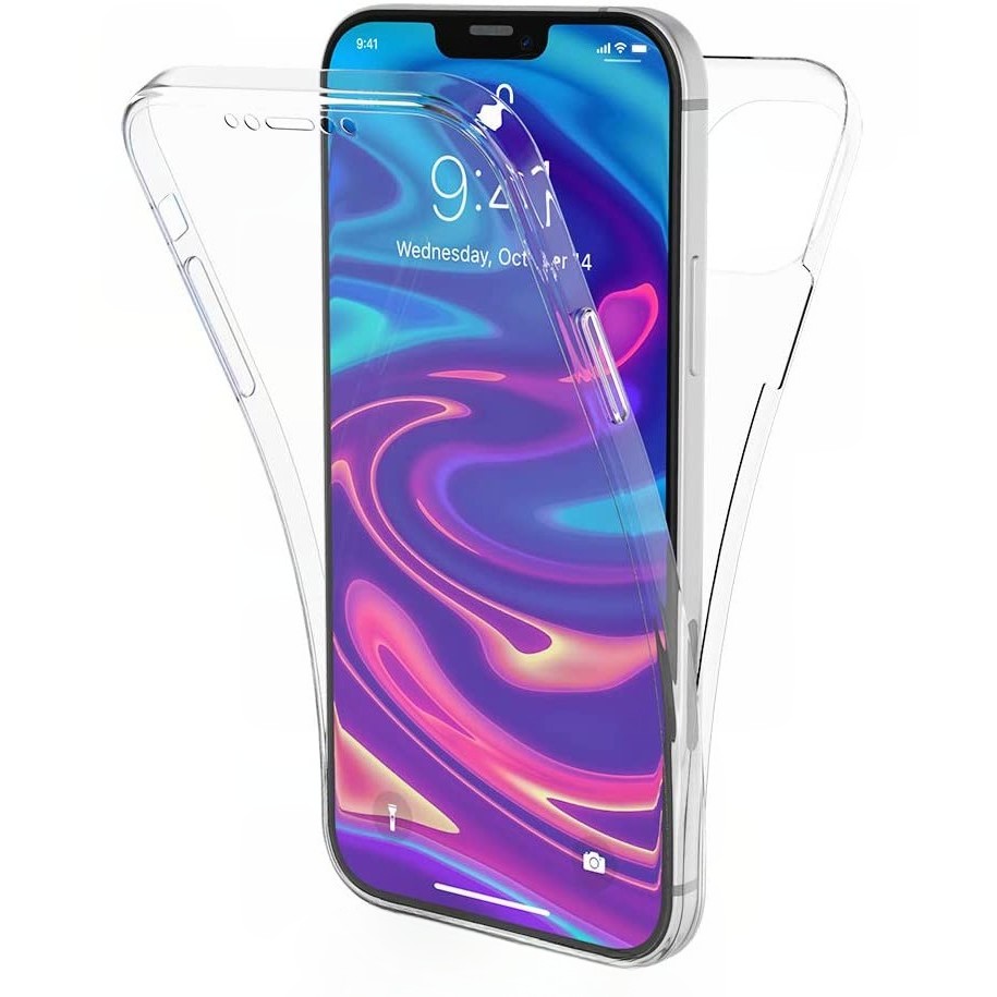 TPU 360° Full Cover - Husa de protectie compatibila cu Apple iPhone 13 Pro Full Tpu 360 Transparent