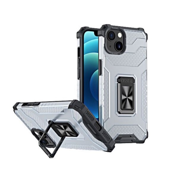 Armor cu suport - Husa de protectie compatibila cu Apple iPhone 13 Mini Acrylic Armor cu suport Negru