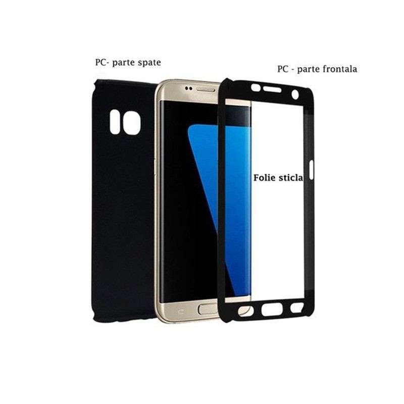 Husa de protectie compatibila cu Huawei Mate 10 Lite Full Cover 360 Negru + Folie de protectie [3]